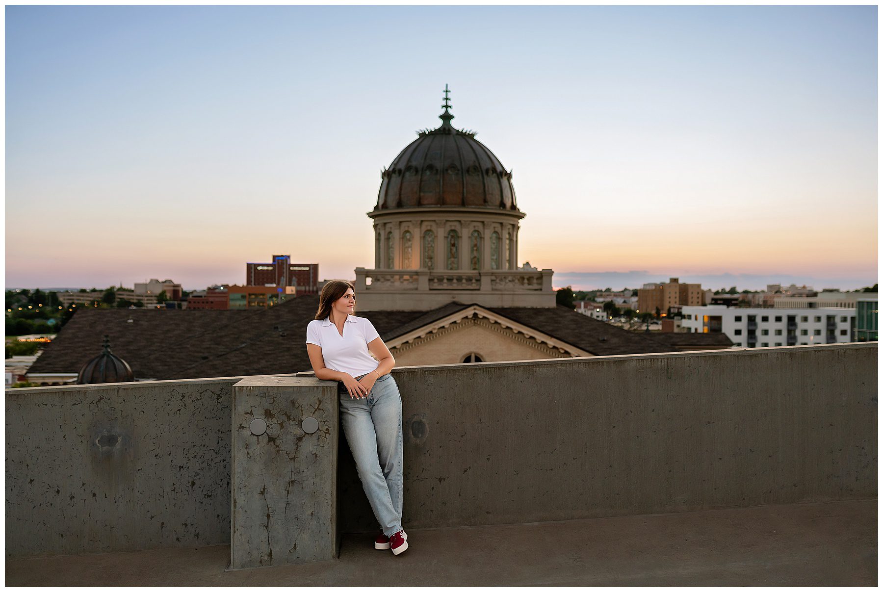 senior rooftop session in Oklahoma City