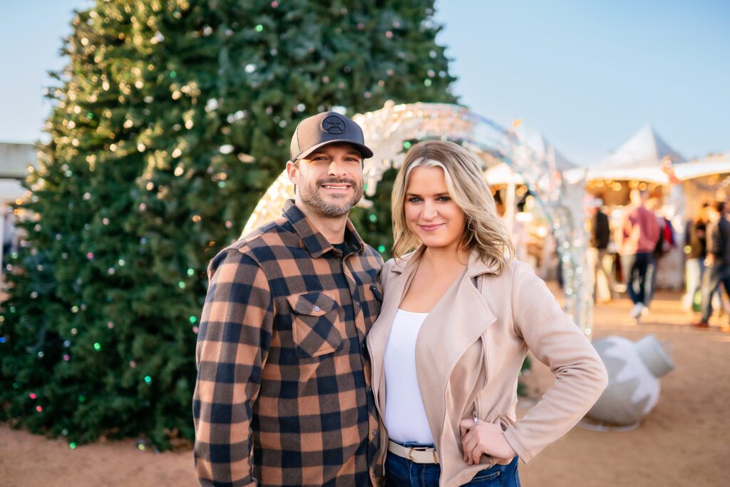 a couple enjoying a date at the Midtown Pop Up Shops
